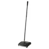 Rubbermaid Commercial Brushless Mechanical Sweeper, 44" Handle, Black/Yellow