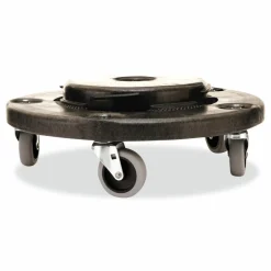 Rubbermaid Commercial Brute Quiet Dolly, 250 lb Capacity, 18.25" Diameter x 6.63"h, Black