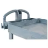 Rubbermaid Commercial BRUTE Heavy-Duty Ergo Handle Utility Cart, Plastic, Two Shelves, 500 lb Capacity, 25.5" x 44" x 39", Gray