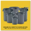 Rubbermaid Commercial Brute Recycling Container, 32 gal, Polyethylene, Blue