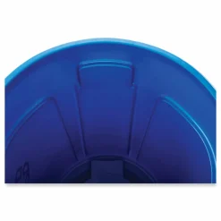 Rubbermaid Commercial Brute Recycling Container, 32 gal, Polyethylene, Blue