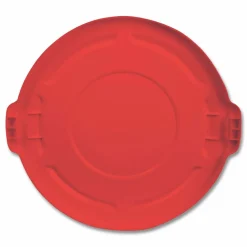 Rubbermaid Commercial BRUTE Self-Draining Flat Top Lids for 32 gal Round BRUTE Containers, 22.25