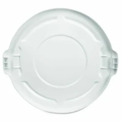 Rubbermaid Commercial BRUTE Self-Draining Flat Top Lids for 32 gal Round BRUTE Containers, 22.25