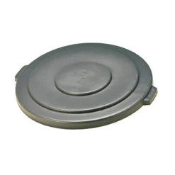 Rubbermaid Commercial Brute 55-Gallon Container Lid - Round - 29.1" Diameter - Plastic, High-density Polyethylene (HDPE) - Gray - 1 Each
