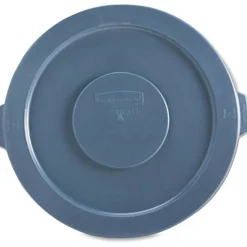 Rubbermaid Commercial Brute 55-Gallon Container Lid - Round - 29.1" Diameter - Plastic, High-density Polyethylene (HDPE) - Gray - 1 Each