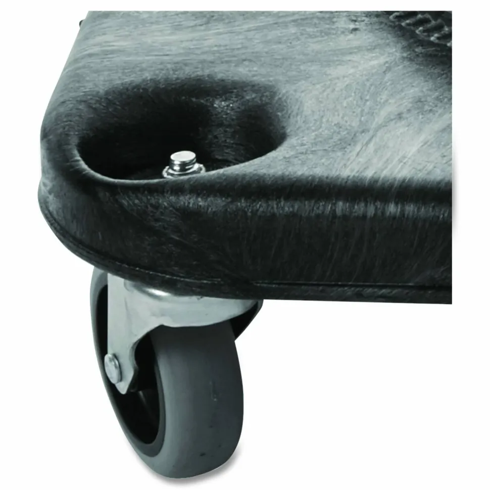 Rubbermaid Commercial Brute Container Square Dolly, 300 lb Capacity, 17.25 x 6.25, Black