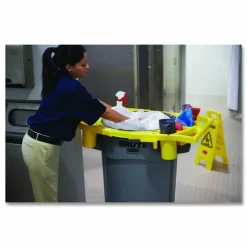 Rubbermaid Commercial BRUTE Standard Brute Rim Caddy, Four Compartments, Fits 32.5