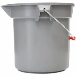Rubbermaid Commercial BRUTE Round Utility Pail, 14 qt, Plastic, Gray, 12