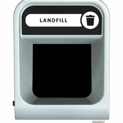 Rubbermaid Commercial Configure Indoor Recycling Waste Receptacle, 45 gal, Metal, Gray