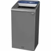 Rubbermaid Commercial Configure Indoor Recycling Waste Receptacle, Paper Recycling, 23 gal, Metal, Gray