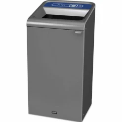 Rubbermaid Commercial Configure Indoor Recycling Waste Receptacle, Paper Recycling, 23 gal, Metal, Gray