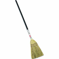 Rubbermaid Commercial Corn-Fill Broom, Corn Fiber Bristles, 38" Overall Length, Brown
