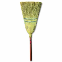 Rubbermaid Commercial Corn-Fill Broom, Corn Fiber Bristles, 38" Overall Length, Blue