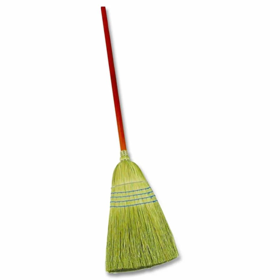 Rubbermaid Commercial Corn-Fill Broom, Corn Fiber Bristles, 38" Overall Length, Blue