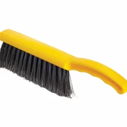 Rubbermaid Commercial Countertop Block Brush - 8" Synthetic Bristle - 12.5" Overall Length - Yellow, Silver - 1 Each
