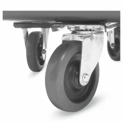 Rubbermaid Commercial Cube Truck, 59 gal, 300 lb Capacity, Plastic, Black