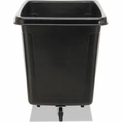 Rubbermaid Commercial Cube Truck, 119.7 gal, 500 lb Capacity, Plastic/Metal, Black