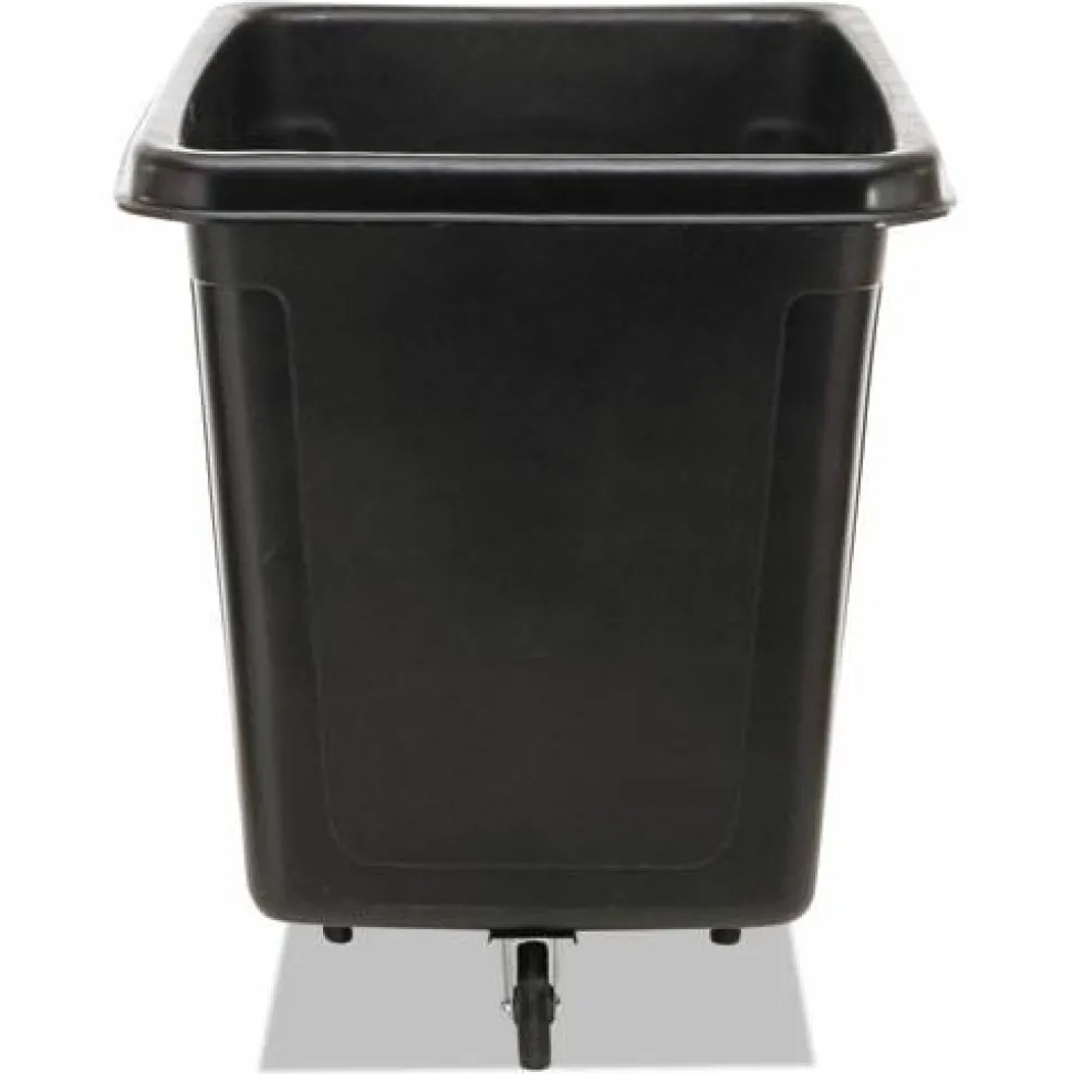 Rubbermaid Commercial Cube Truck, 119.7 gal, 500 lb Capacity, Plastic/Metal, Black