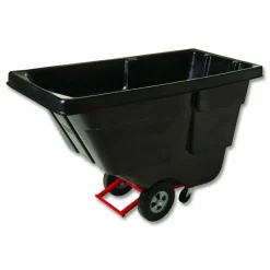 Rubbermaid Commercial 0.5 cu yd BRUTE Rotomolded Tilt Truck, 450 lb Capacity, Black