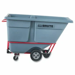 Rubbermaid Commercial 1 cu yd BRUTE DURATILT Frame Tilt Truck, Standard Duty, 1,200 lb Capacity, Gray