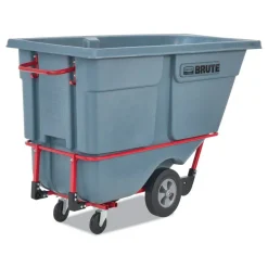 Rubbermaid Commercial 1 cu yd BRUTE DURATILT Frame Tilt Truck, Standard Duty, 1,200 lb Capacity, Gray