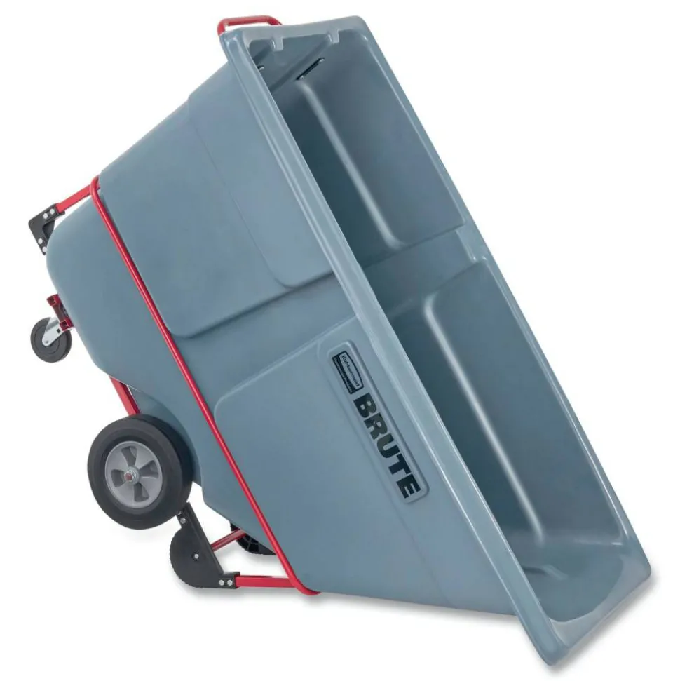 Rubbermaid Commercial 1 cu yd BRUTE DURATILT Frame Tilt Truck, Standard Duty, 1,200 lb Capacity, Gray
