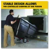 Rubbermaid Commercial 1 cu yd BRUTE Rotomolded Tilt Truck, 850 lb Capacity, Black