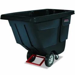 Rubbermaid Commercial 1 cu yd BRUTE Rotomolded Tilt Truck, 850 lb Capacity, Black