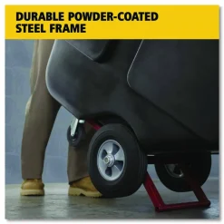 Rubbermaid Commercial 1 cu yd BRUTE Rotomolded Tilt Truck, 850 lb Capacity, Black