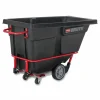 Rubbermaid Commercial 1 cu yd BRUTE Rotomolded Tilt Truck, 1,250 lb Capacity, Black