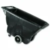 Rubbermaid Commercial 0.5 cu yd Structural Foam Tilt Truck, Utility Duty, 450 lb Capacity, Black