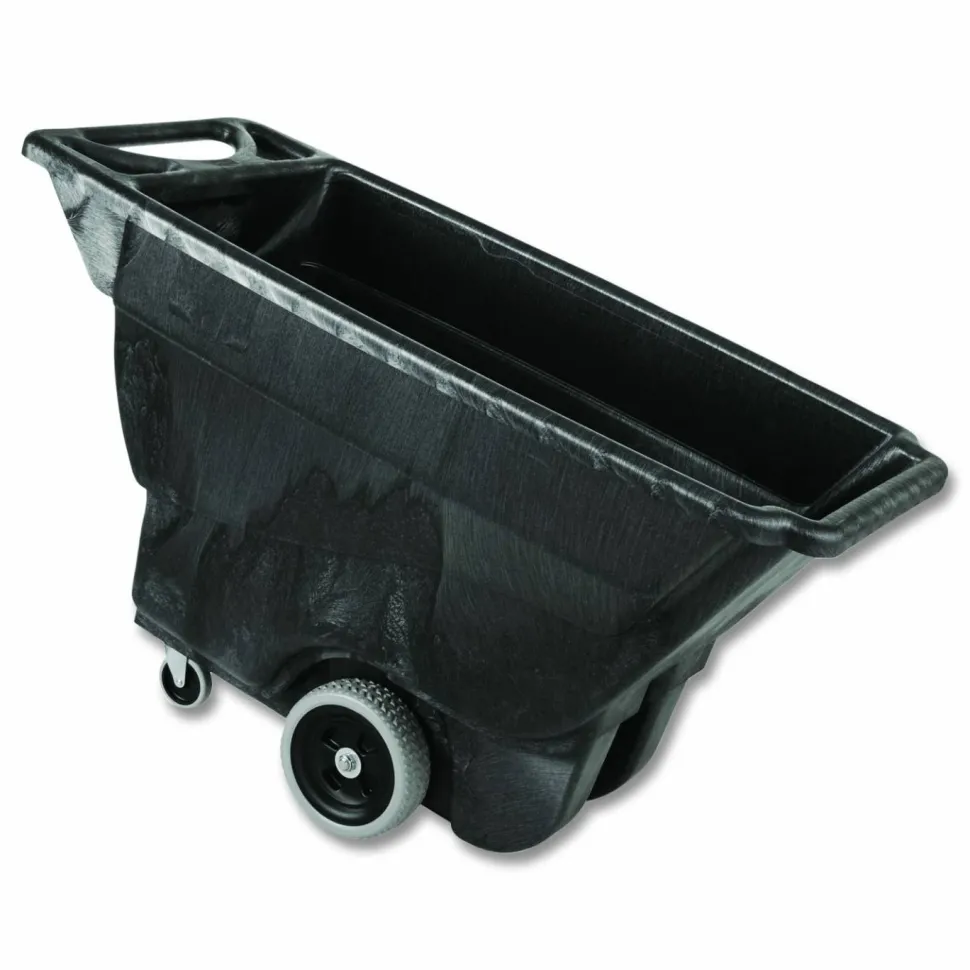 Rubbermaid Commercial 0.5 cu yd Structural Foam Tilt Truck, Utility Duty, 450 lb Capacity, Black