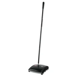 Rubbermaid Commercial Dual Action Sweeper, 44" Steel/Plastic Handle, Black/Yellow