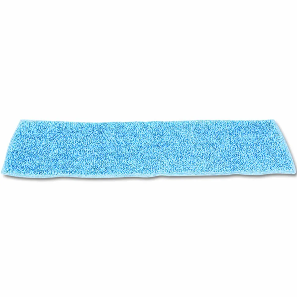 Rubbermaid Commercial Economy Wet Mopping Pad, Microfiber, 18", Blue, 12/Carton