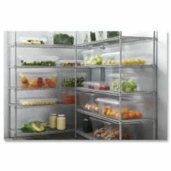 Rubbermaid Commercial Food/Tote Boxes, 8.5 gal, 26 x 18 x 6, Clear, Plastic