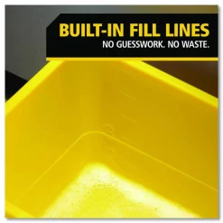Rubbermaid Commercial Glass/Window Cleaning Bucket and Lid, 6 gal, Yellow