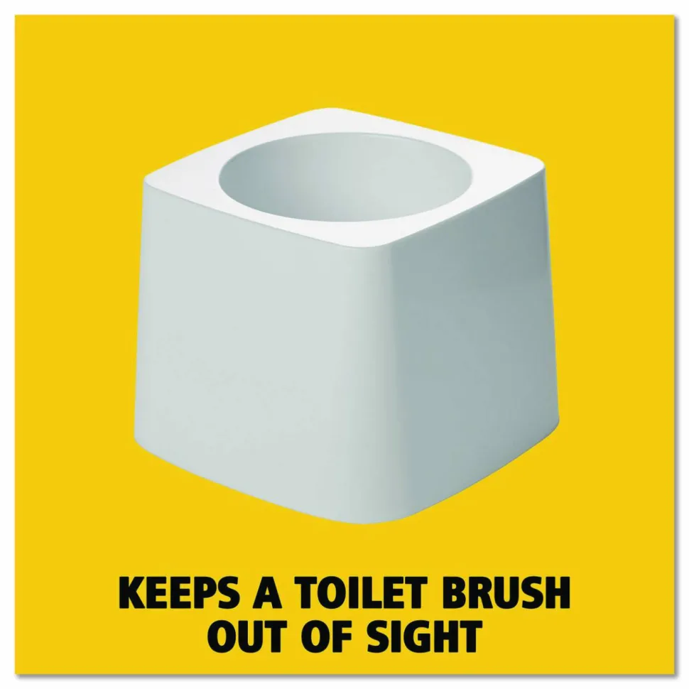 Rubbermaid Commercial-Grade Toilet Bowl Brush Holder, 5" Diameter, White