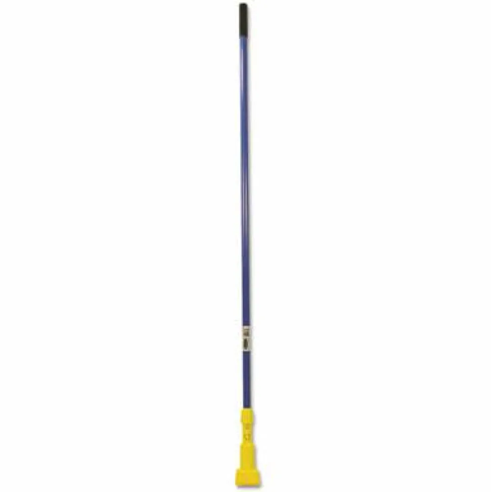 Rubbermaid Commercial Gripper Fiberglass Mop Handle, 1" dia x 60", Blue/Yellow