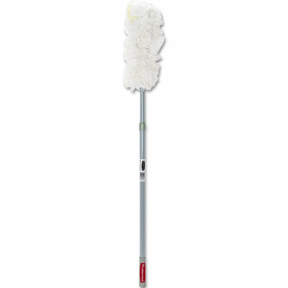 Rubbermaid Commercial HiDuster Overhead Duster with Straight Launderable Head, 51" Extension Handle