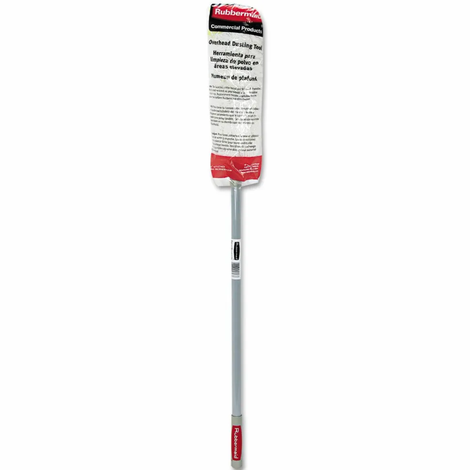 Rubbermaid Commercial HiDuster Overhead Duster with Straight Launderable Head, 51" Extension Handle