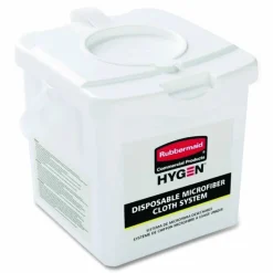 Rubbermaid Commercial HYGEN Disposable Microfiber Cloth Charging Tubs, 7-1/2