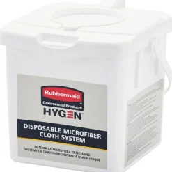 Rubbermaid Commercial HYGEN Disposable Microfiber Cloth Charging Tubs, 7-1/2