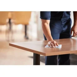 Rubbermaid Commercial HYGEN Microfiber Cloths - 12"x12"- Disinfectant, Low Linting, Built-In Scrubber, Disposable, Contaminan - 2134283