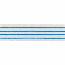 Rubbermaid Commercial HYGEN Disposable Microfiber Pad, 4.75 x 19, White/Blue Stripe, 50/Pack, 3 Packs/Carton