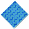 Rubbermaid Commercial HYGEN Microfiber Cleaning Cloths, 16 x 16, Blue, 12/Carton
