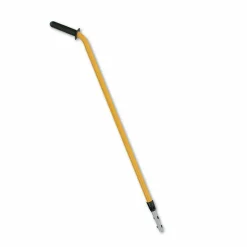 Rubbermaid Commercial HYGEN HYGEN Quick-Connect Ergo Adjustable Handle, 48" to 72", Black/Yellow
