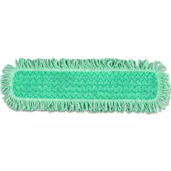 Rubbermaid Commercial HYGEN HYGEN Microfiber Fringed Dust Mop Pad, 24w x 9d, Green
