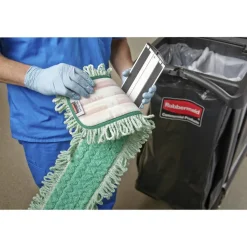 Rubbermaid Commercial HYGEN HYGEN Dust Mop Heads With Fringe, Green, 60