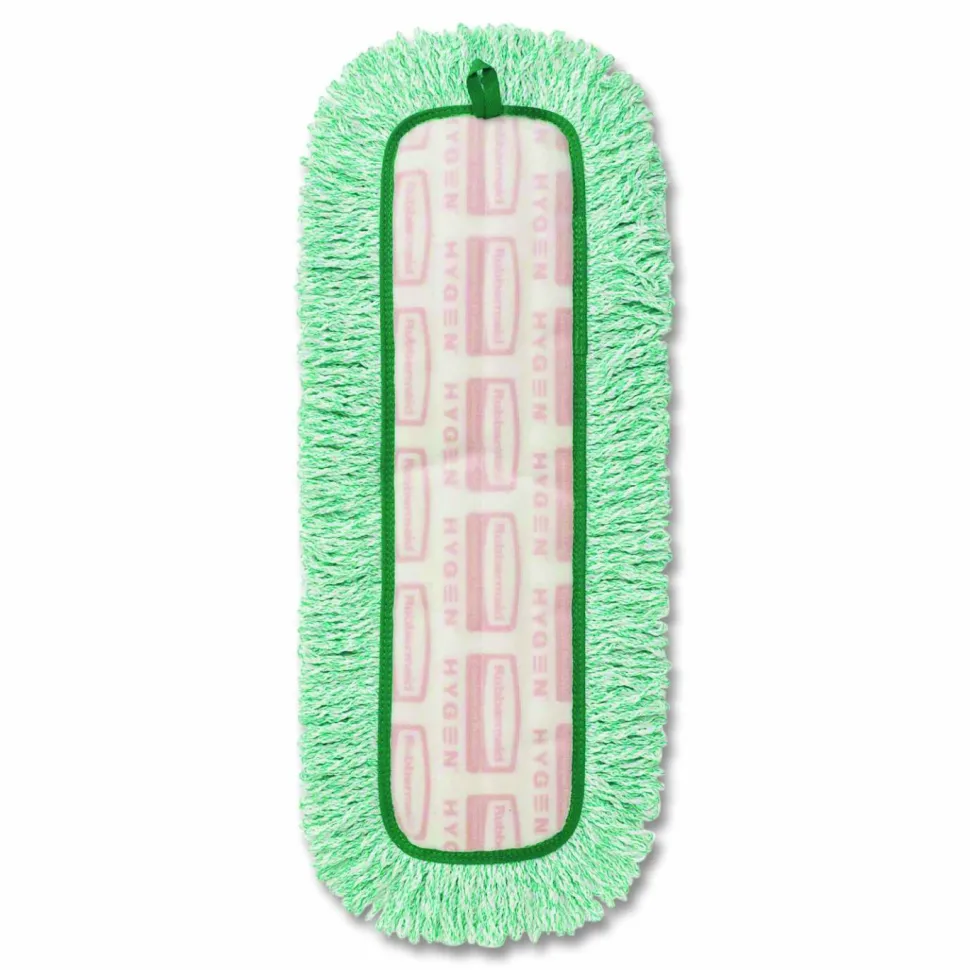 Rubbermaid Commercial HYGEN Microfiber Fringe Dust Mop, 5 3/4"W x 20 3/4"L, Green