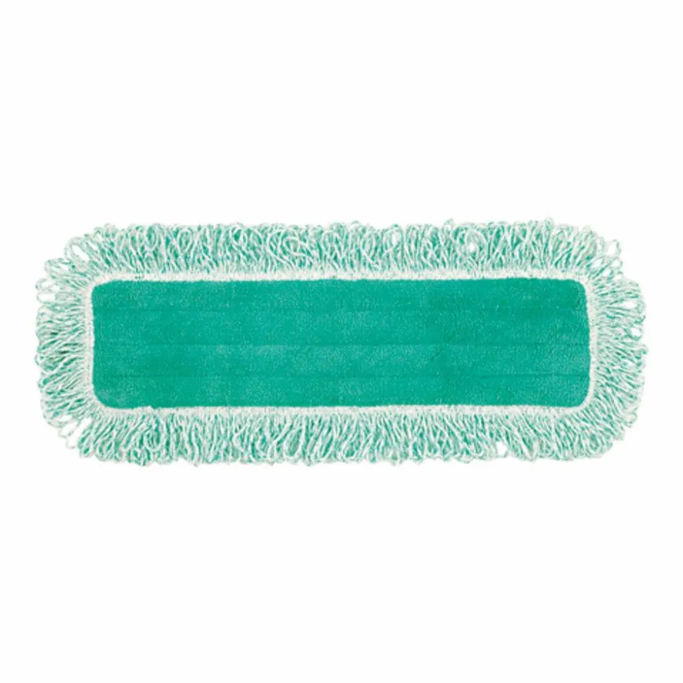 Rubbermaid Commercial HYGEN Microfiber Fringe Dust Mop, 5 3/4"W x 20 3/4"L, Green